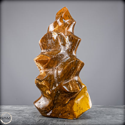 Sehr Große Natürliche Achat-Jaspis und Quarz Kristall-Flamme - 7713,32g