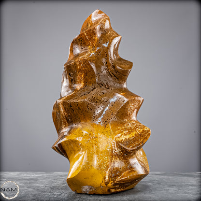 Sehr Große Natürliche Achat-Jaspis und Quarz Kristall-Flamme - 7713,32g