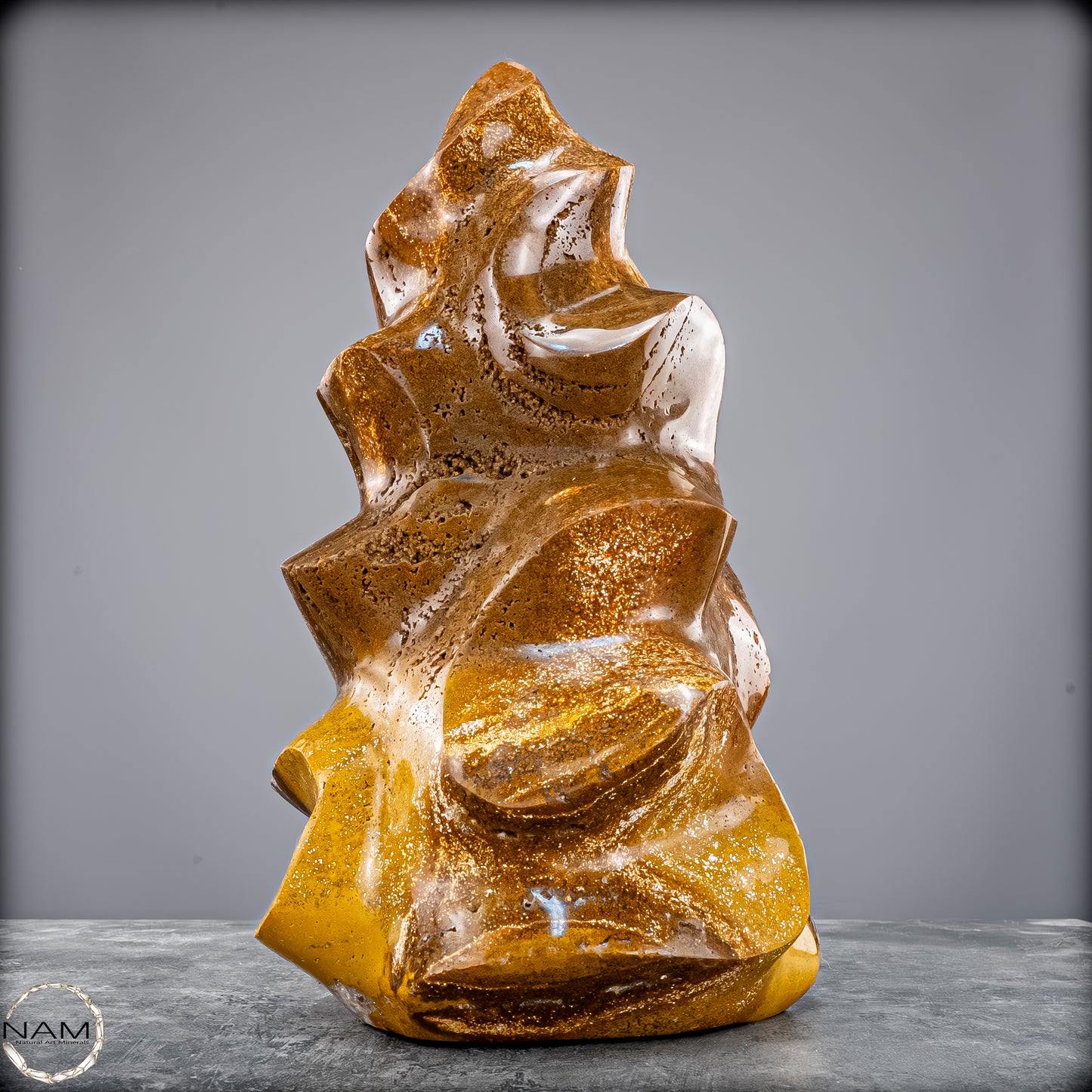 Sehr Große Natürliche Achat-Jaspis und Quarz Kristall-Flamme - 7713,32g