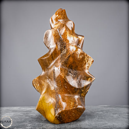 Sehr Große Natürliche Achat-Jaspis und Quarz Kristall-Flamme - 7713,32g