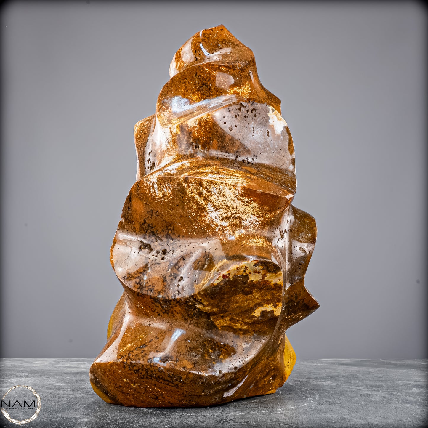 Sehr Große Natürliche Achat-Jaspis und Quarz Kristall-Flamme - 7713,32g