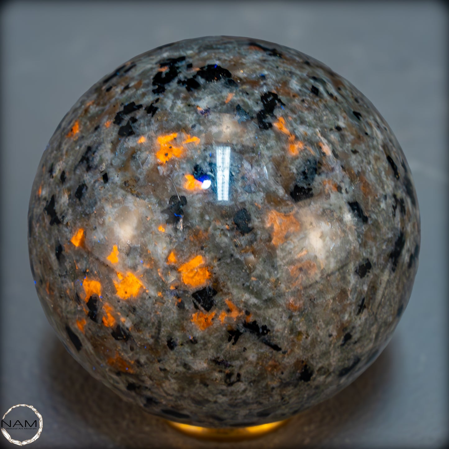 Natürliche Yooperlite Kugel aus den USA – 353,12g - 63,5mm