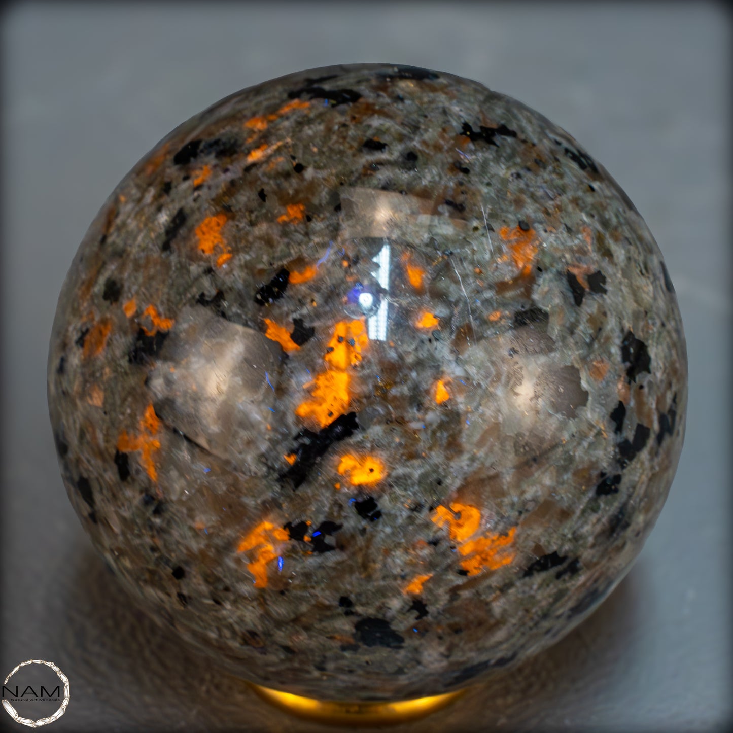 Natürliche Yooperlite Kugel aus den USA – 353,12g - 63,5mm