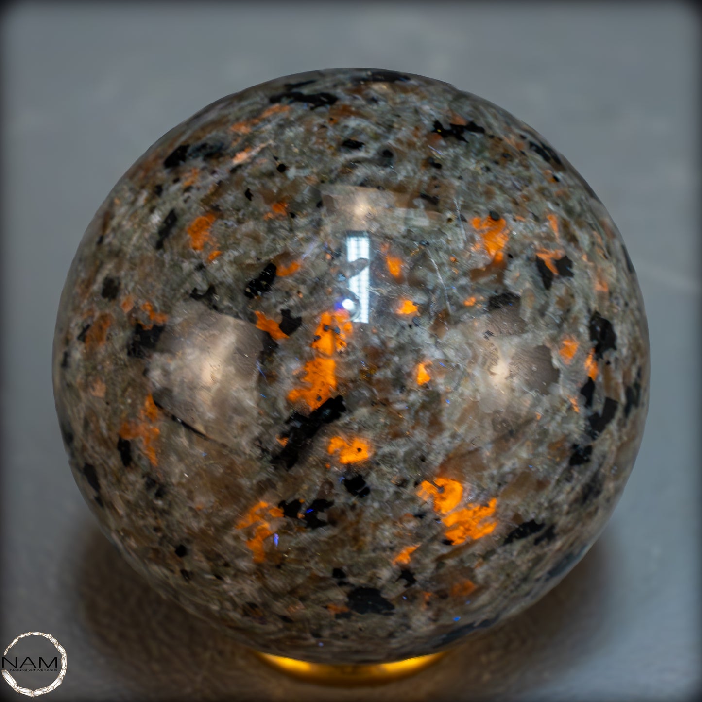 Natürliche Yooperlite Kugel aus den USA – 353,12g - 63,5mm