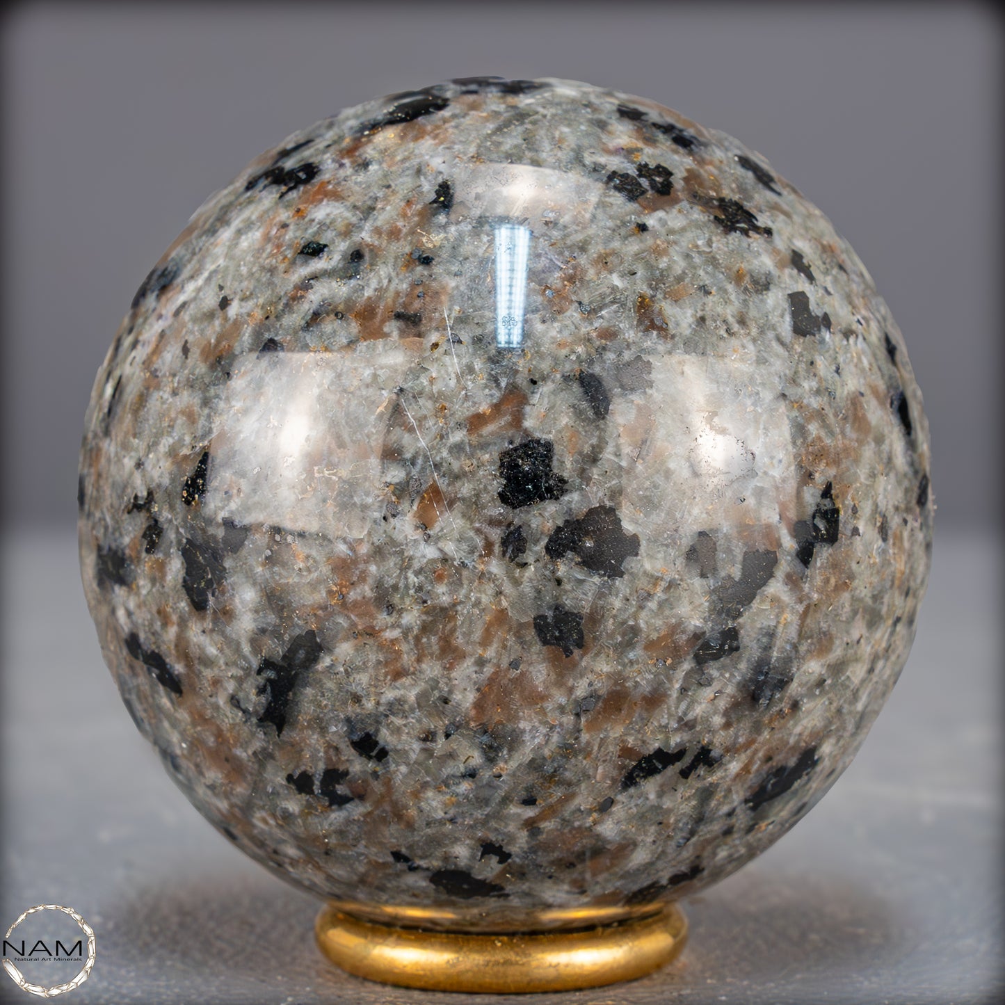 Natürliche Yooperlite Kugel aus den USA – 353,12g - 63,5mm