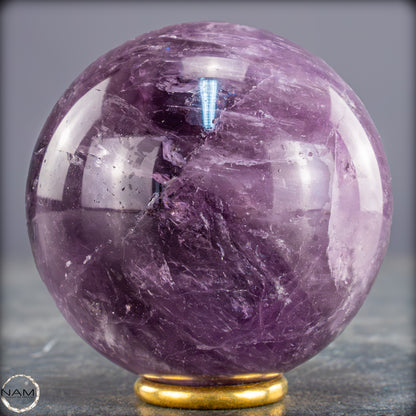 Natürliche Amethyst-Kristall Kugel, Brasilien - 368,99g - 64mm