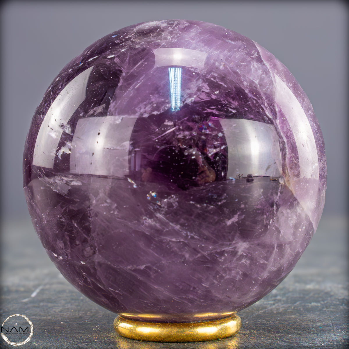 Natürliche Amethyst-Kristall Kugel, Brasilien - 368,99g - 64mm