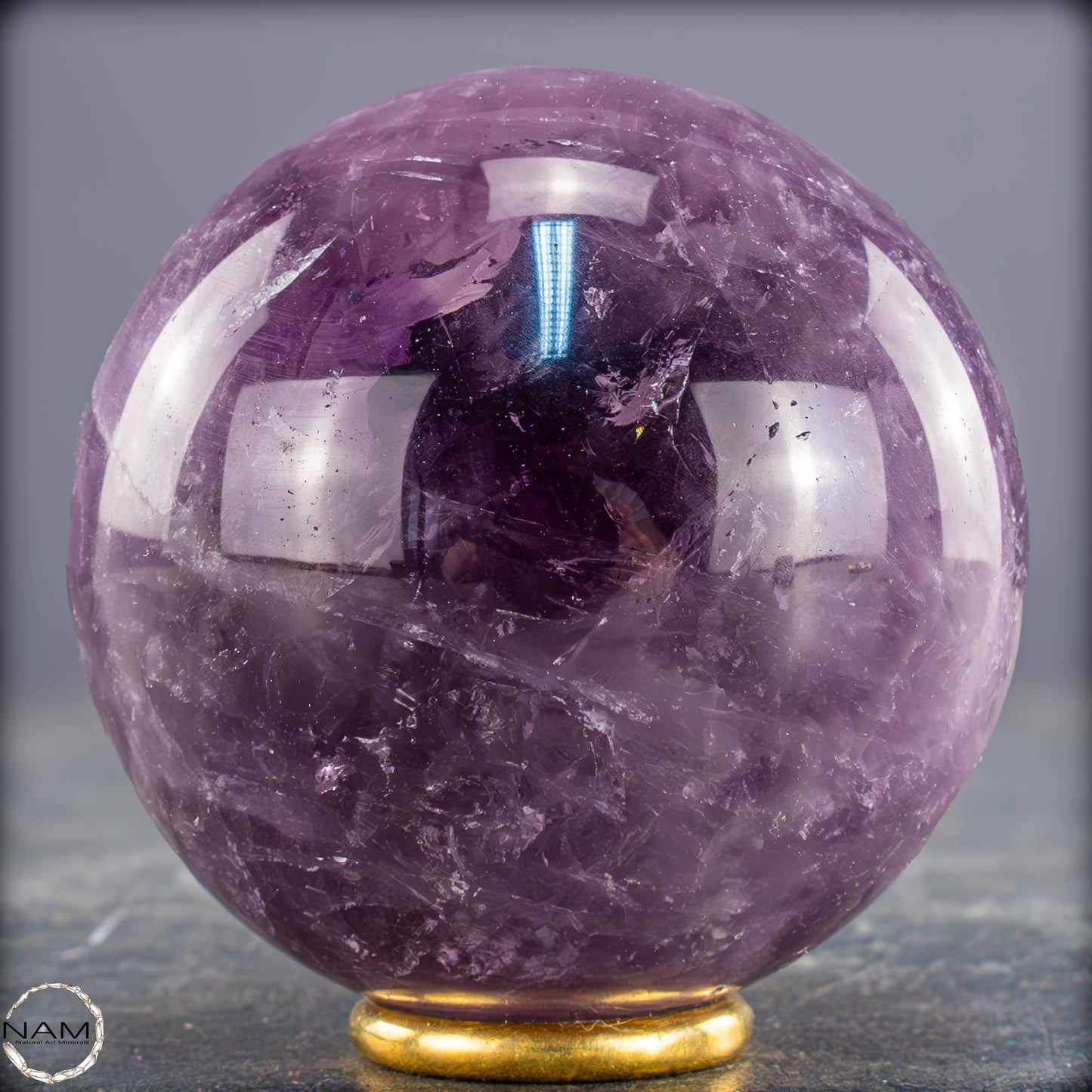 Natürliche Amethyst-Kristall Kugel, Brasilien - 368,99g - 64mm