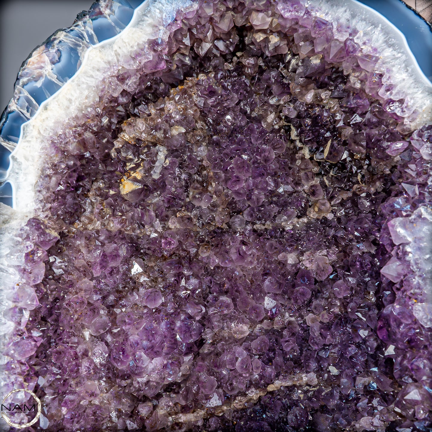 Majestätische Amethyst-Achat-Geode aus Uruguay – 58,8 kg Naturkunstwerk