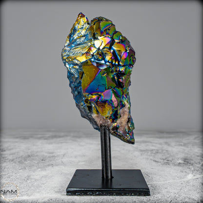 Kristall-Aura-Amethyst auf Ständer – 330,33 g