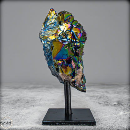 Kristall-Aura-Amethyst auf Ständer – 330,33 g