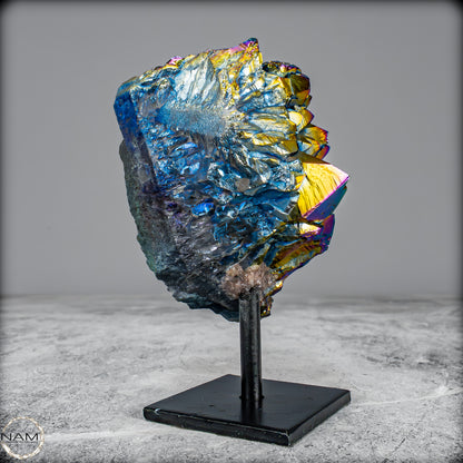 Kristall-Aura-Amethyst auf Ständer – 330,33 g