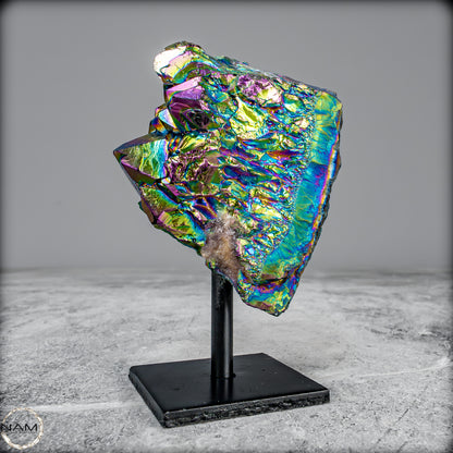 Kristall-Aura-Amethyst auf Ständer – 330,33 g
