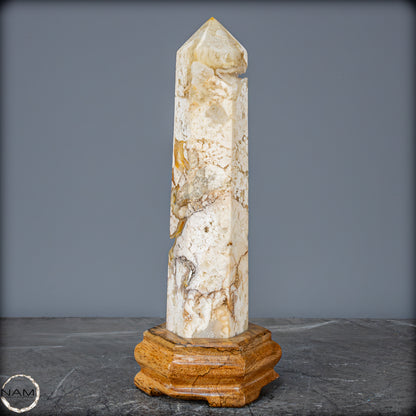 Natürlicher Achat-Kristall Obelisk aus Indonesien, selten - 874,66g