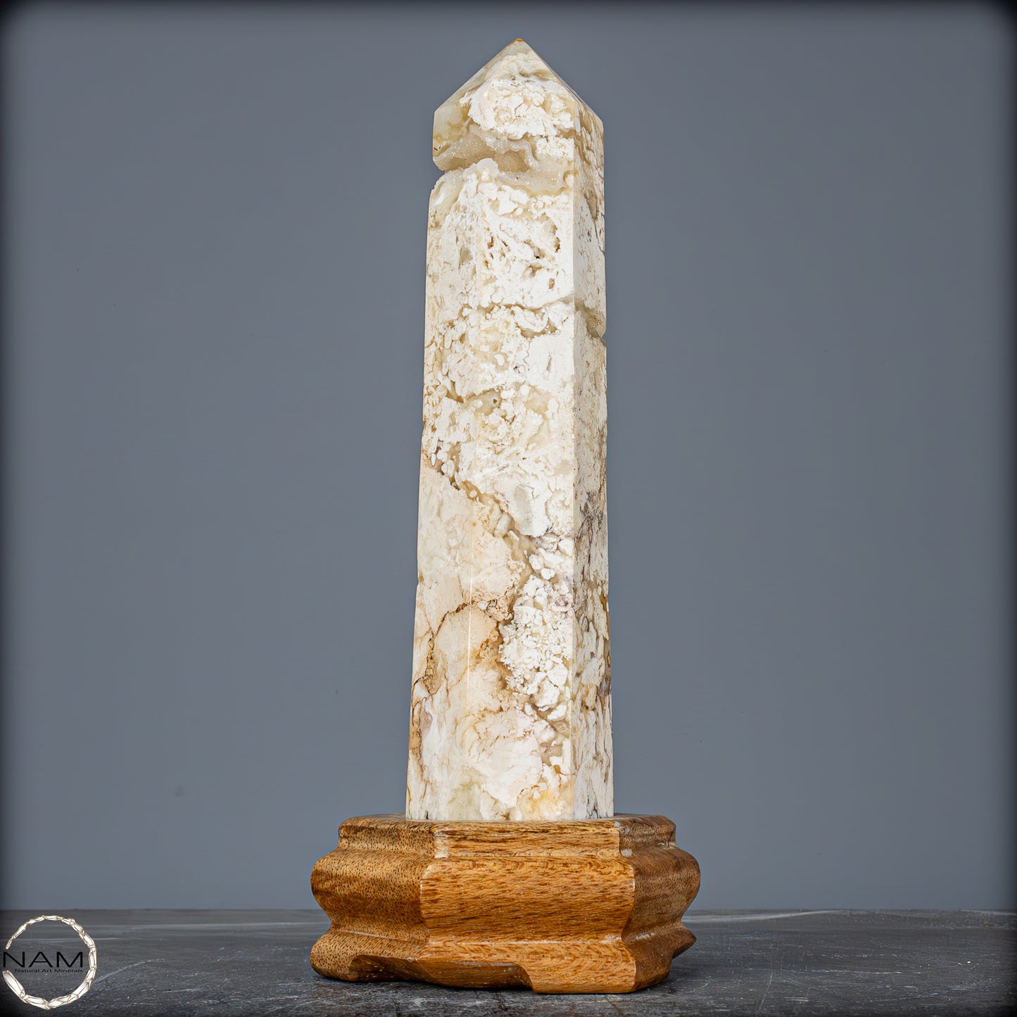 Natürlicher Achat-Kristall Obelisk aus Indonesien, selten - 874,66g