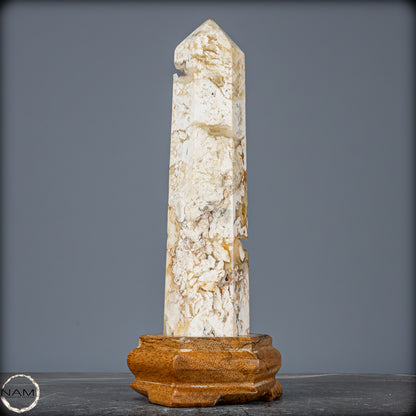 Natürlicher Achat-Kristall Obelisk aus Indonesien, selten - 874,66g