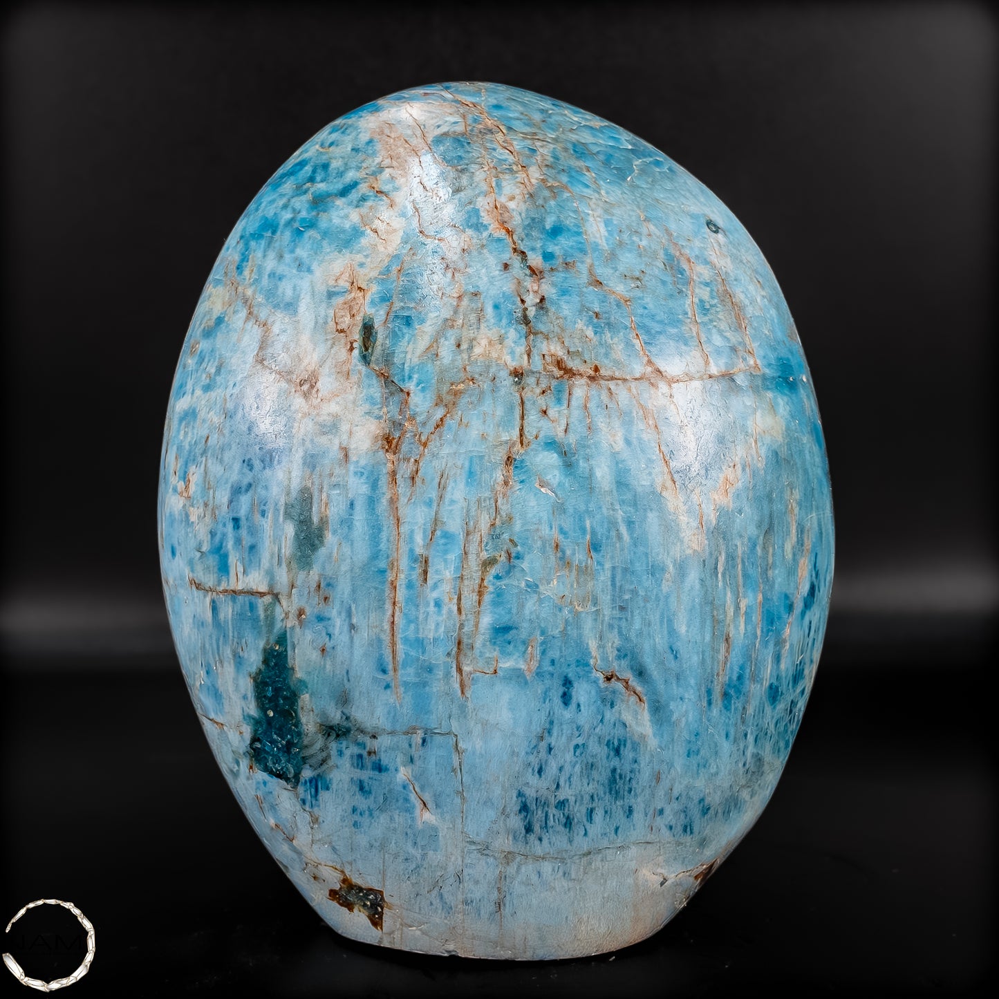 Natürliche Blaue Apatit Kristall-Freiform - 890,22 g