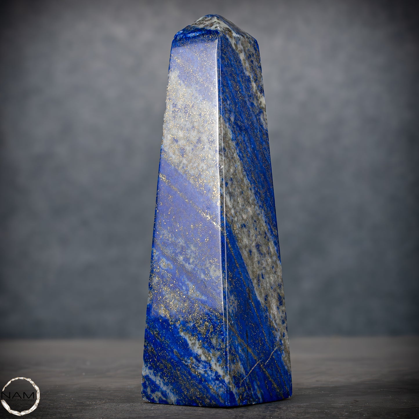 Natürlicher Königsblauer Lapislazuli Kristall-Obelisk, Spitzenqualität - 396,17g