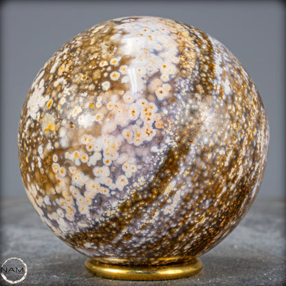 Natürliche Ocean-Jaspis-Achat Kugel - 959,93g - 89mm