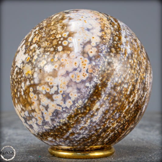 Natürliche Ocean-Jaspis-Achat Kugel - 959,93g - 89mm