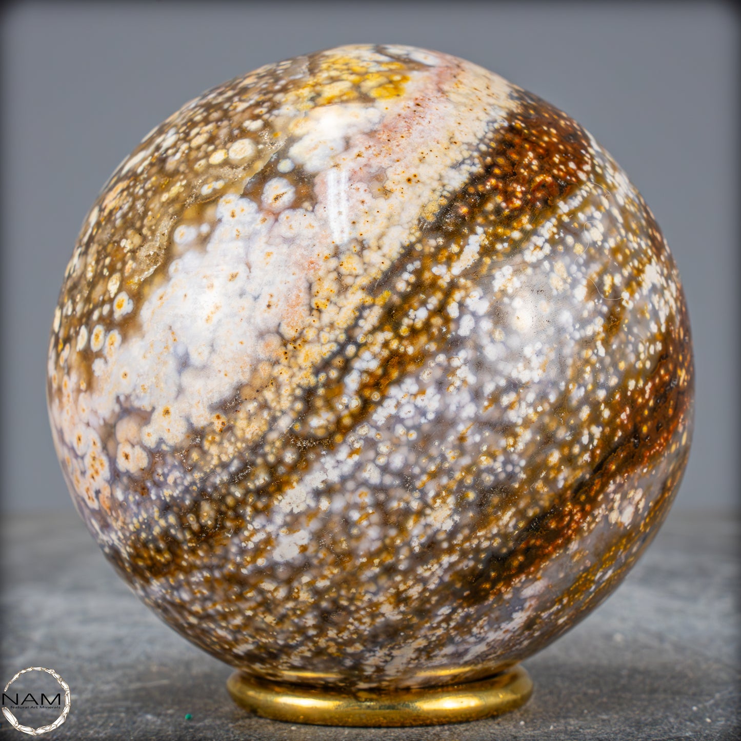 Natürliche Ocean-Jaspis-Achat Kugel - 959,93g - 89mm