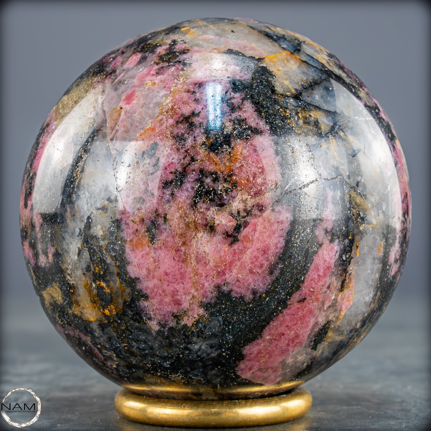 Natürliche Rhodonit-Kristall Kugel - 819,15g - 78mm