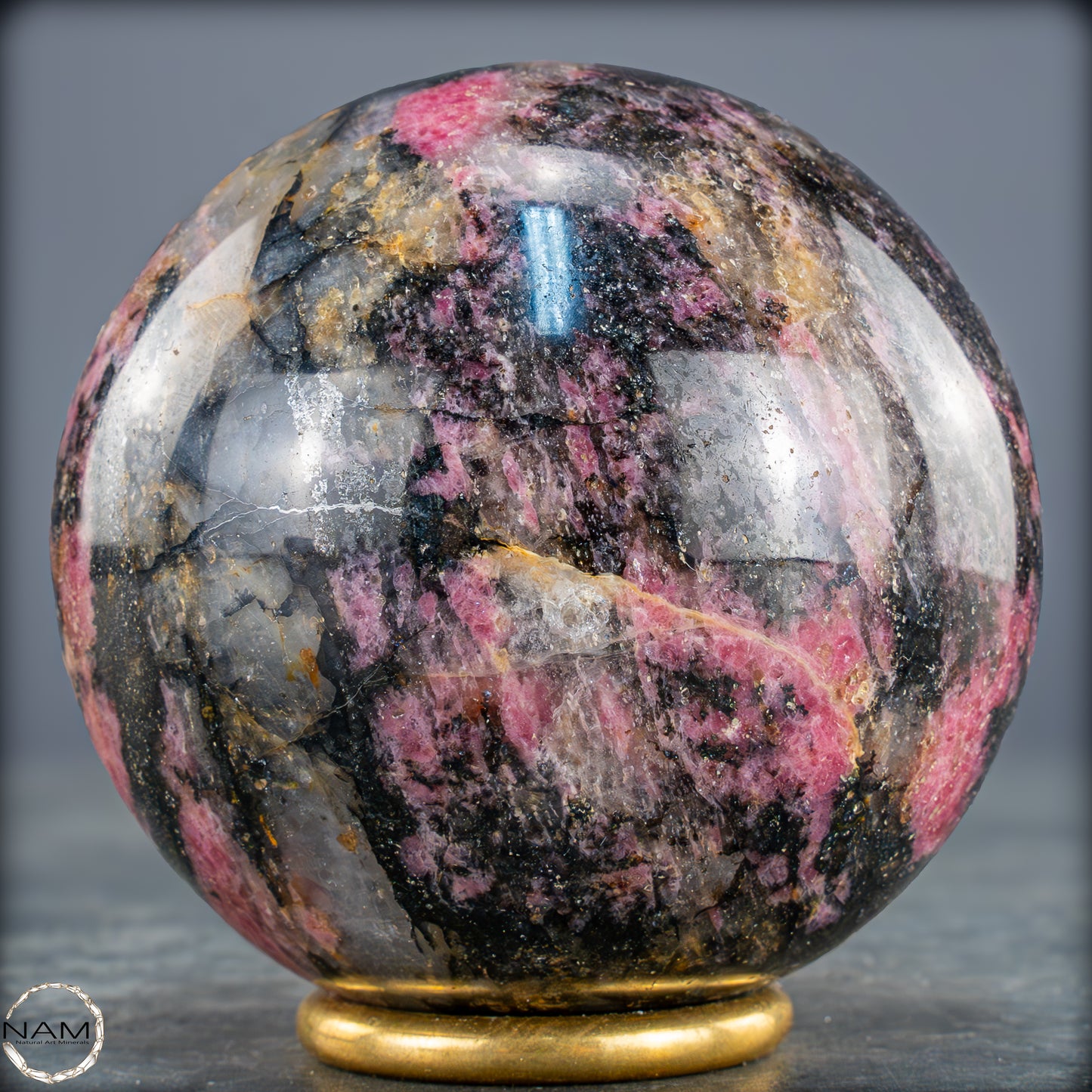 Natürliche Rhodonit-Kristall Kugel - 819,15g - 78mm