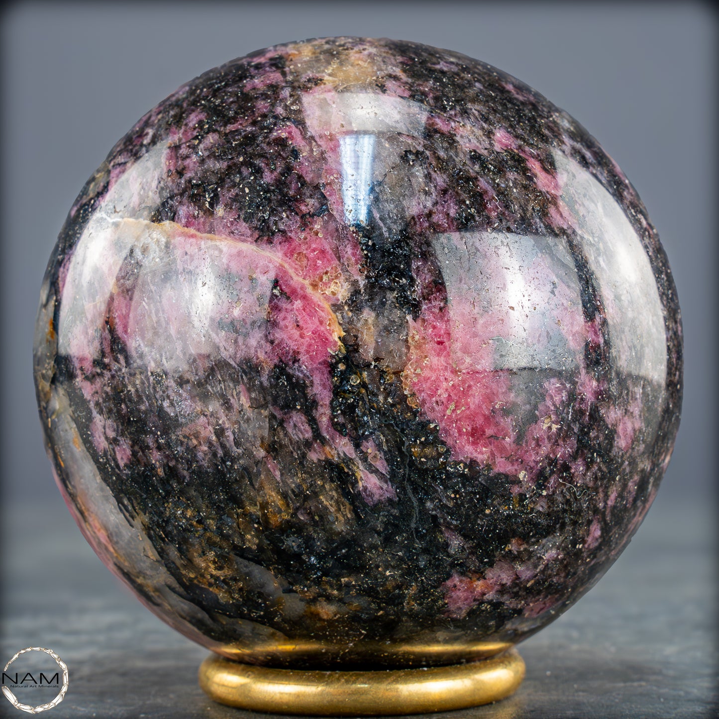 Natürliche Rhodonit-Kristall Kugel - 819,15g - 78mm