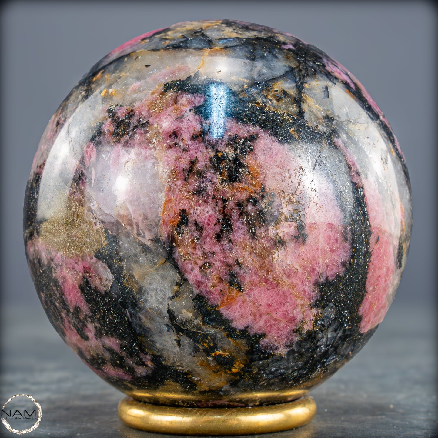 Natürliche Rhodonit-Kristall Kugel - 819,15g - 78mm