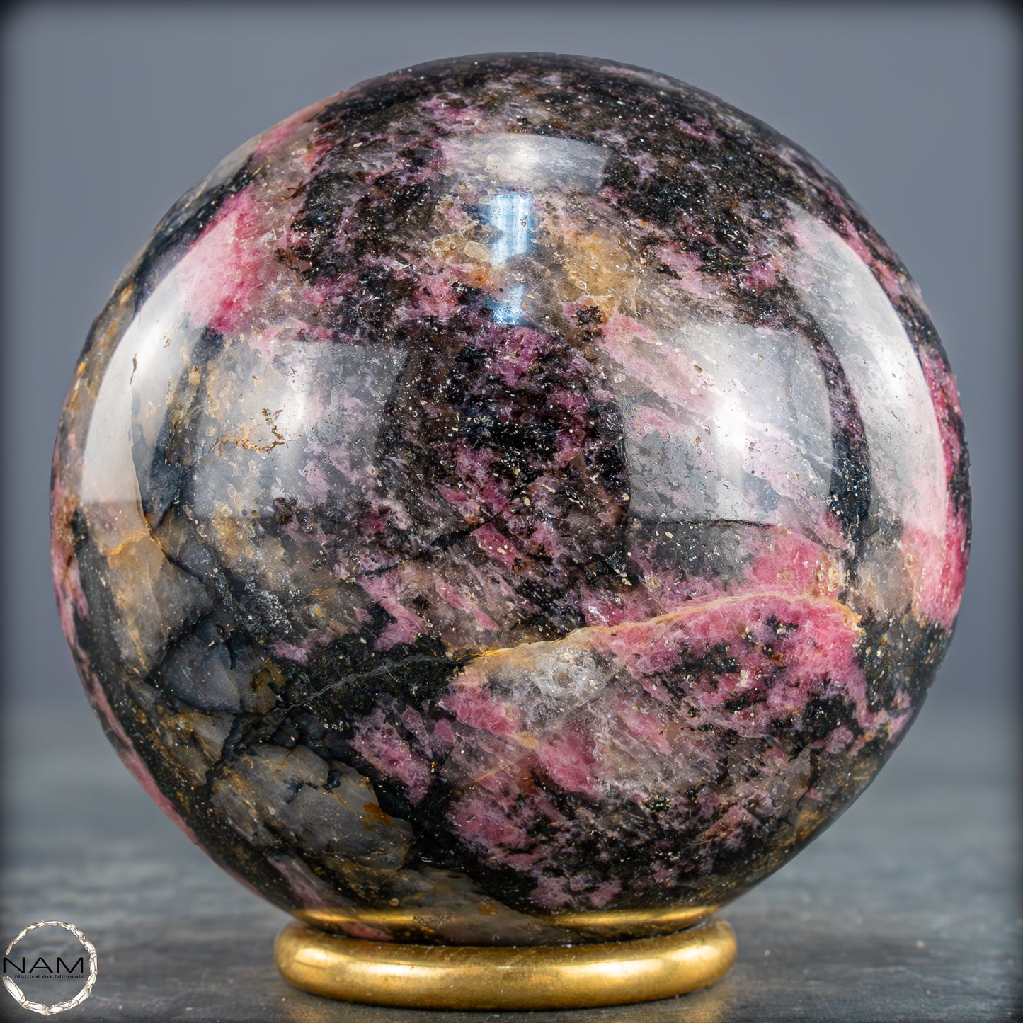 Natürliche Rhodonit-Kristall Kugel - 819,15g - 78mm