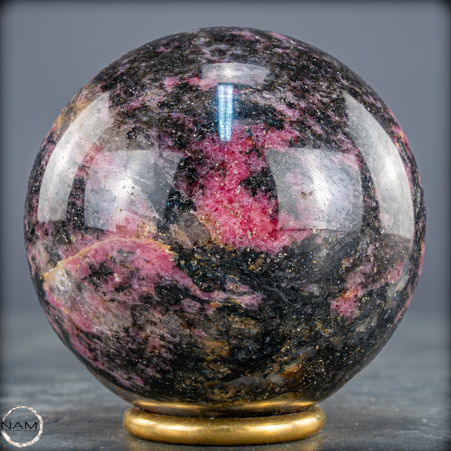 Natürliche Rhodonit-Kristall Kugel - 819,15g - 78mm
