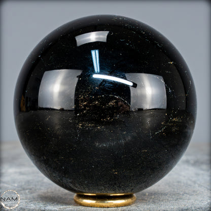 Natürliche Schwarze Obsidian Kristall-Kugel - 655,13g -  80mm