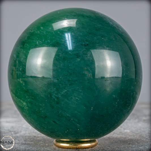 Natürliche Grüne Fluorit Kristallkugel, Spitzenqualität -983,57g - 84mm