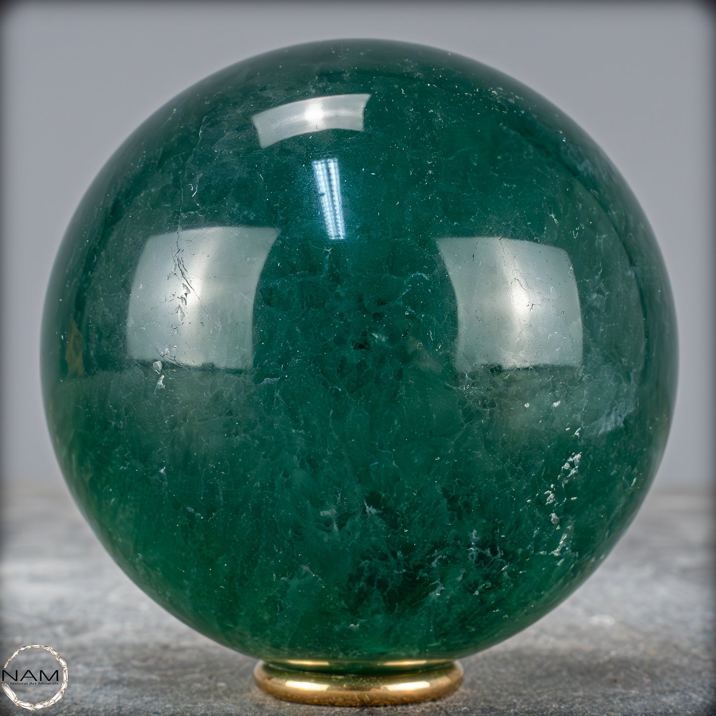 Natürliche Grüne Fluorit Kristallkugel, Spitzenqualität -983,57g - 84mm