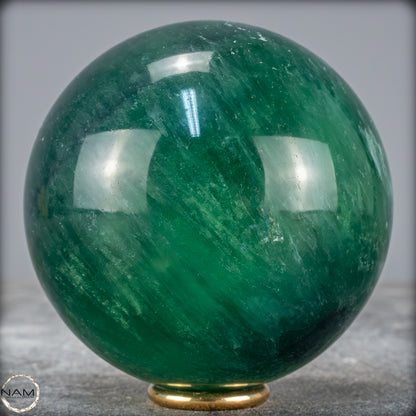 Natürliche Grüne Fluorit Kristallkugel, Spitzenqualität -983,57g - 84mm