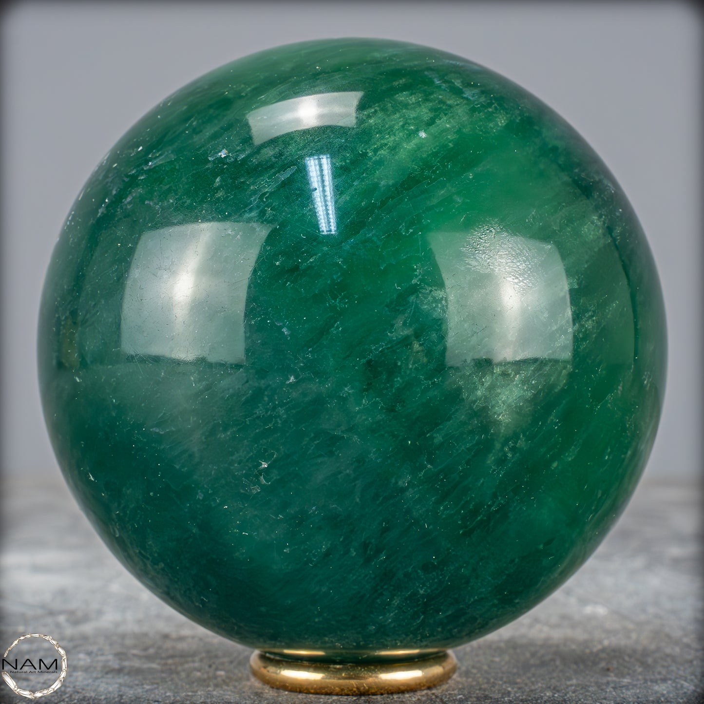 Natürliche Grüne Fluorit Kristallkugel, Spitzenqualität -983,57g - 84mm