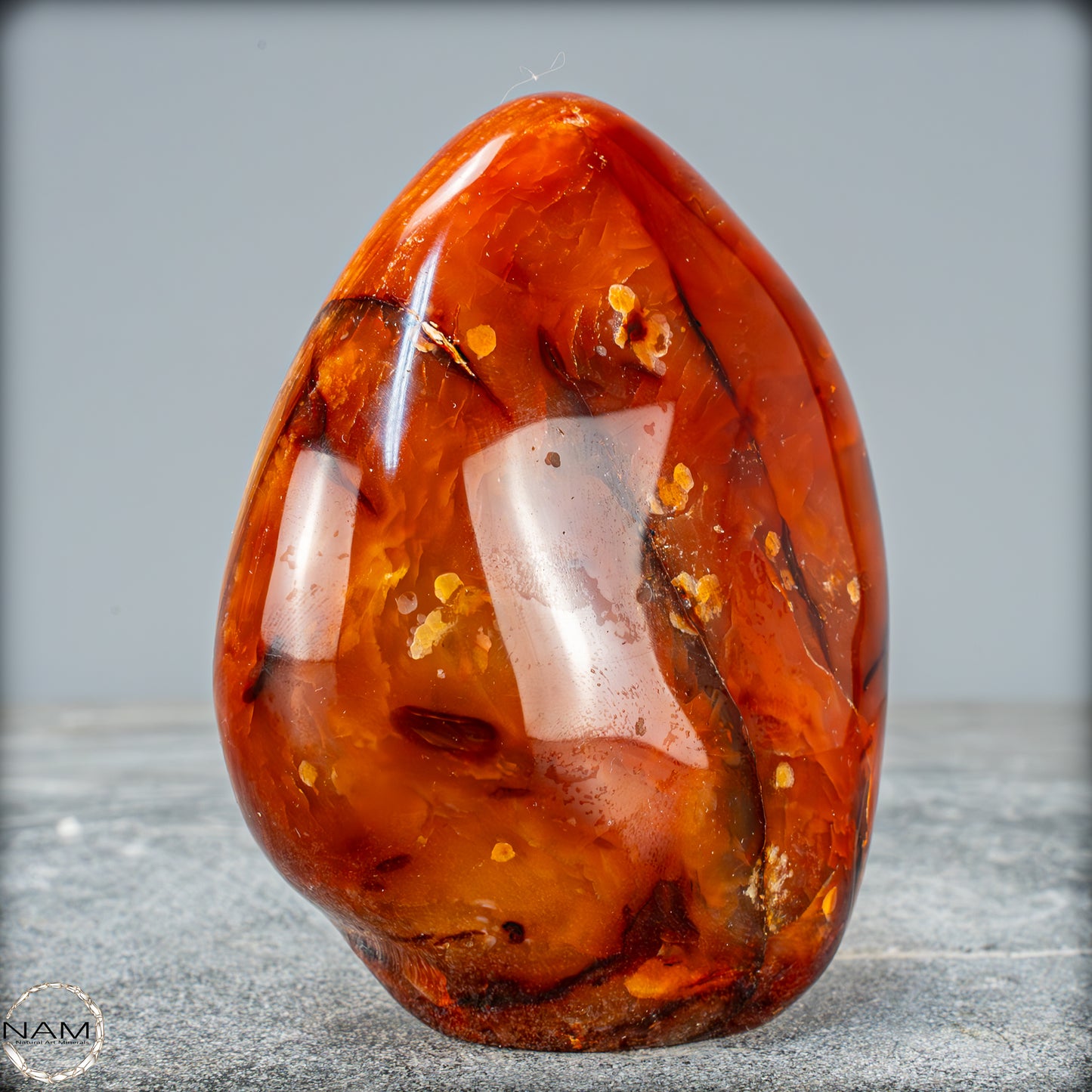 Natürlicher Roter Carneol-Kristall Freiform - 564,49g
