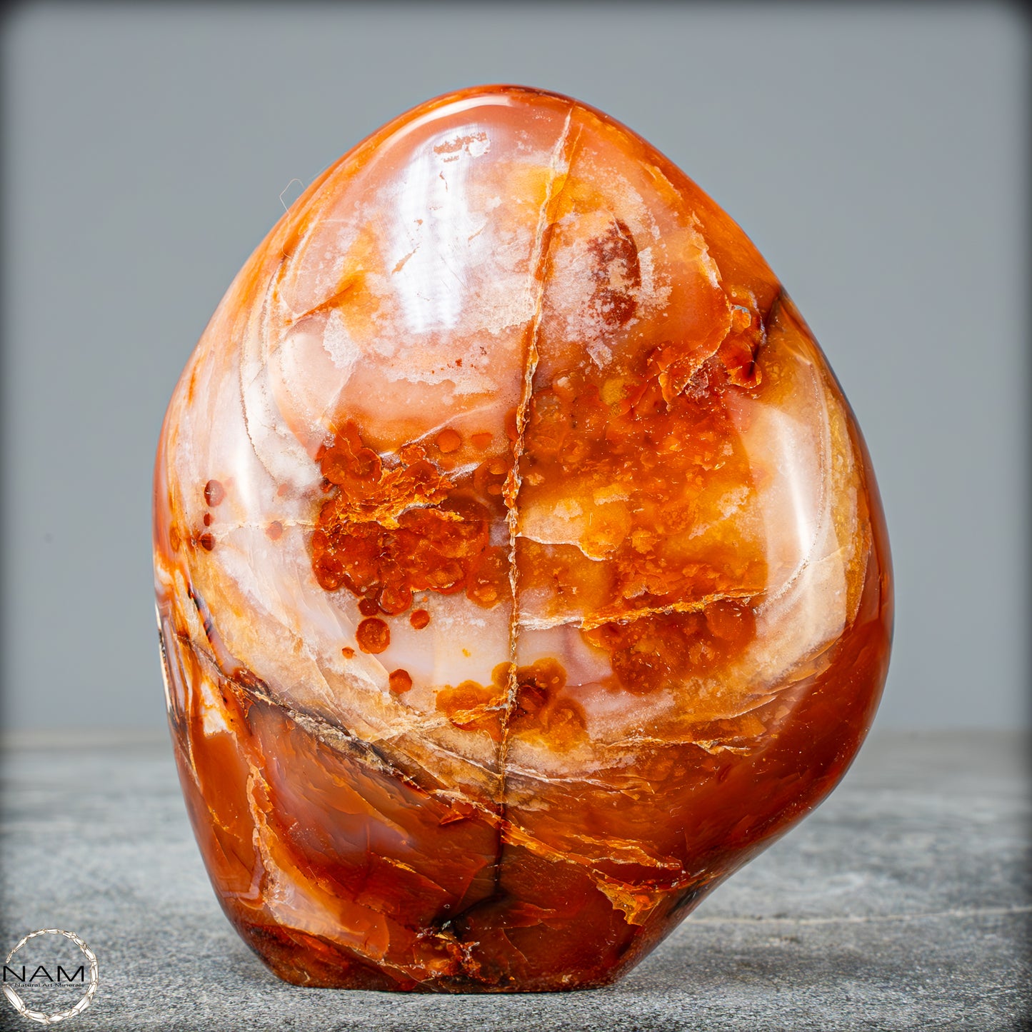 Natürlicher Roter Carneol-Kristall Freiform - 564,49g