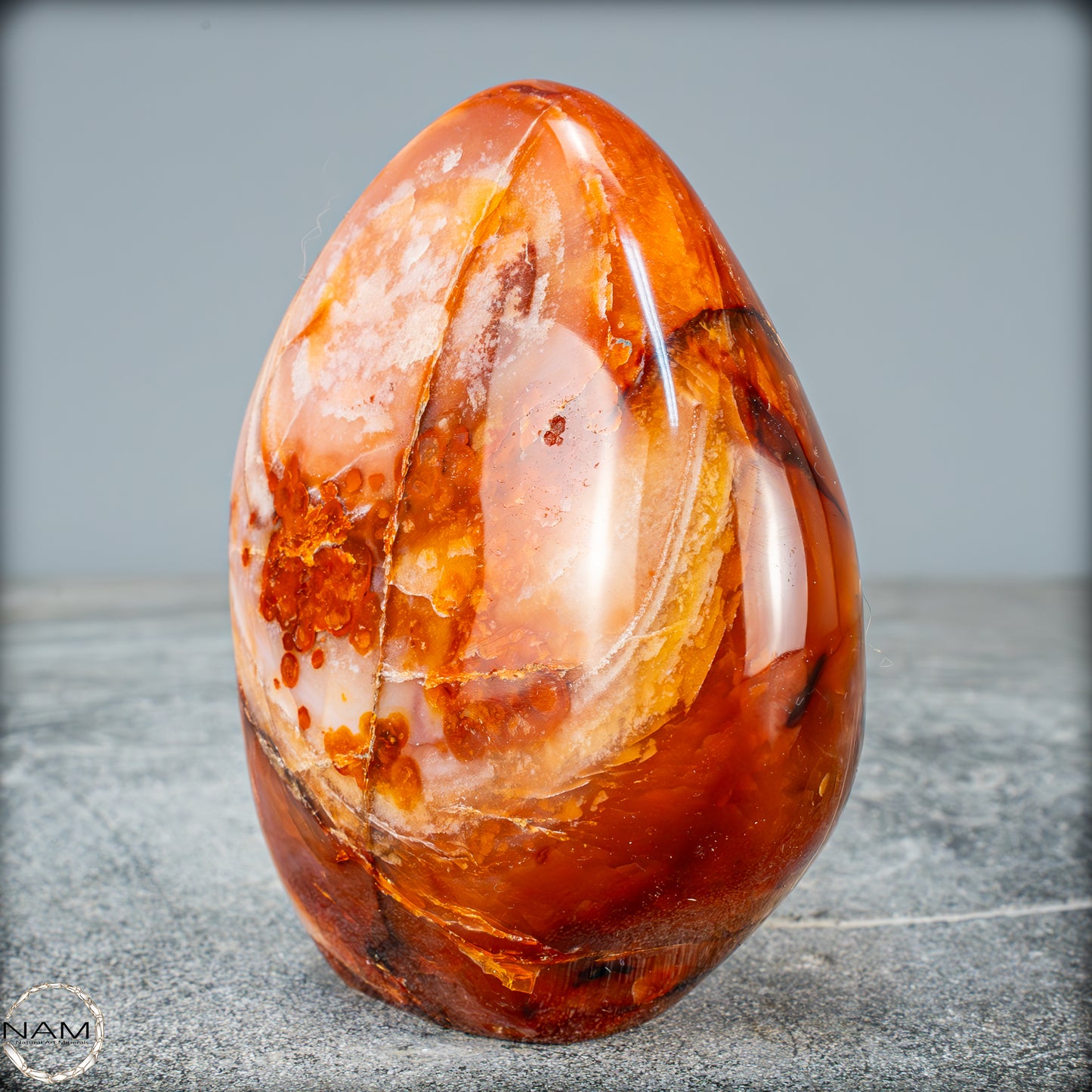Natürlicher Roter Carneol-Kristall Freiform - 564,49g