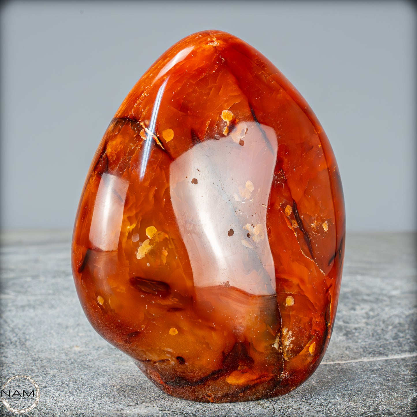Natürlicher Roter Carneol-Kristall Freiform - 564,49g