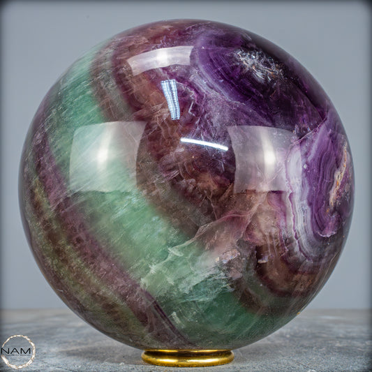Natürliche Regenbogen-Fluorit Kristallkugel, China - 5833,14g - 160mm