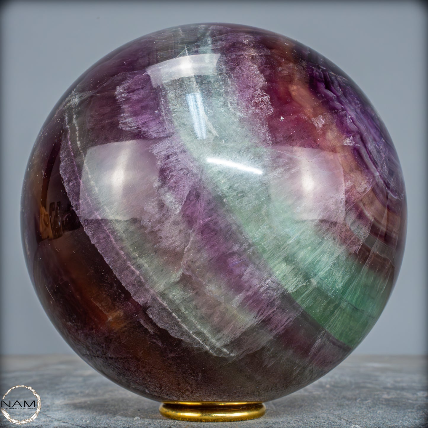Natürliche Regenbogen-Fluorit Kristallkugel, China - 5833,14g - 160mm