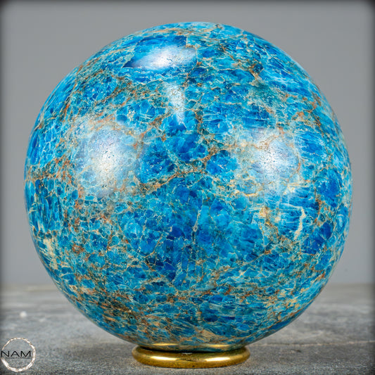 Natürliche Große Blaue Apatit-Kristall Kugel - 2655,41g - 123mm