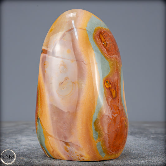 Natürliche Polychrome Jaspis Kristall-Freiform - 671,14g