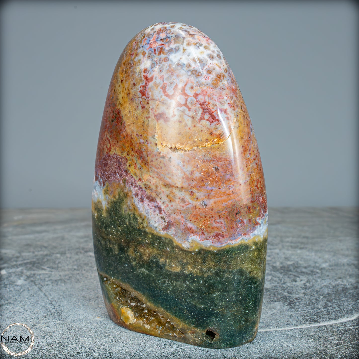 Natürliche Ozean-Jaspis Kristall-Freiform - 885,19g