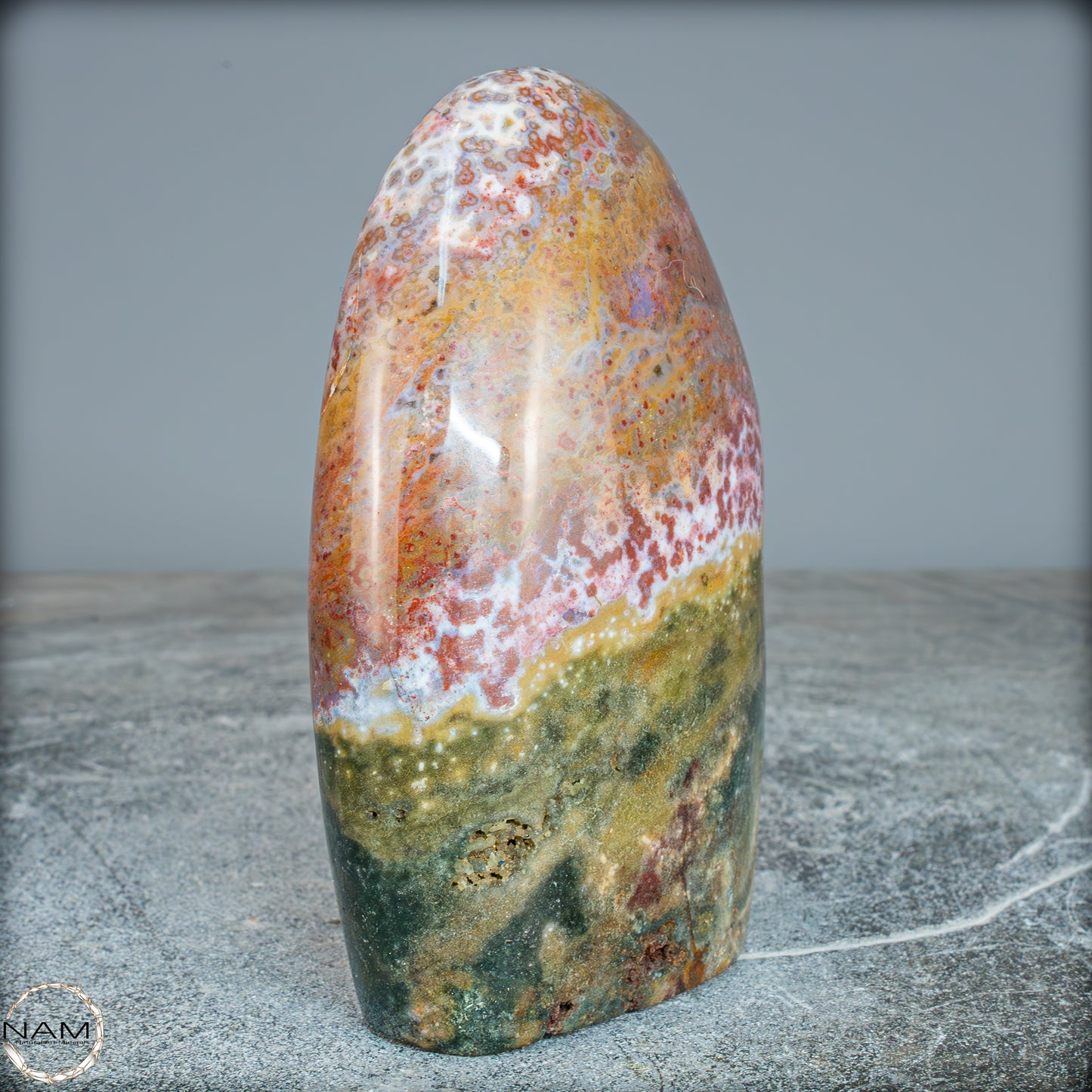 Natürliche Ozean-Jaspis Kristall-Freiform - 885,19g