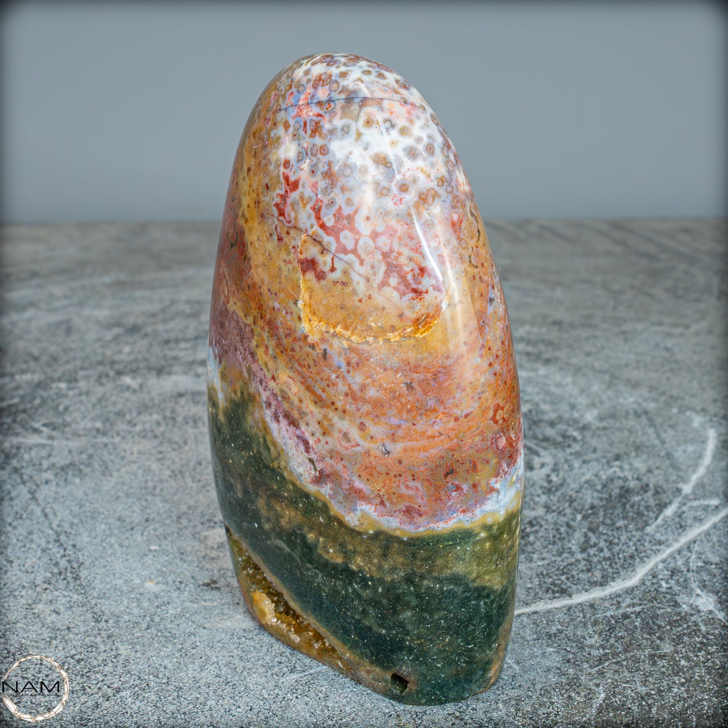 Natürliche Ozean-Jaspis Kristall-Freiform - 885,19g