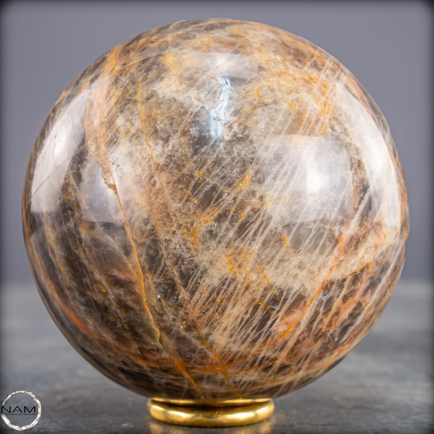 Natürliche Funkelnde Mondstein Kristall-Kugel - 729,34g