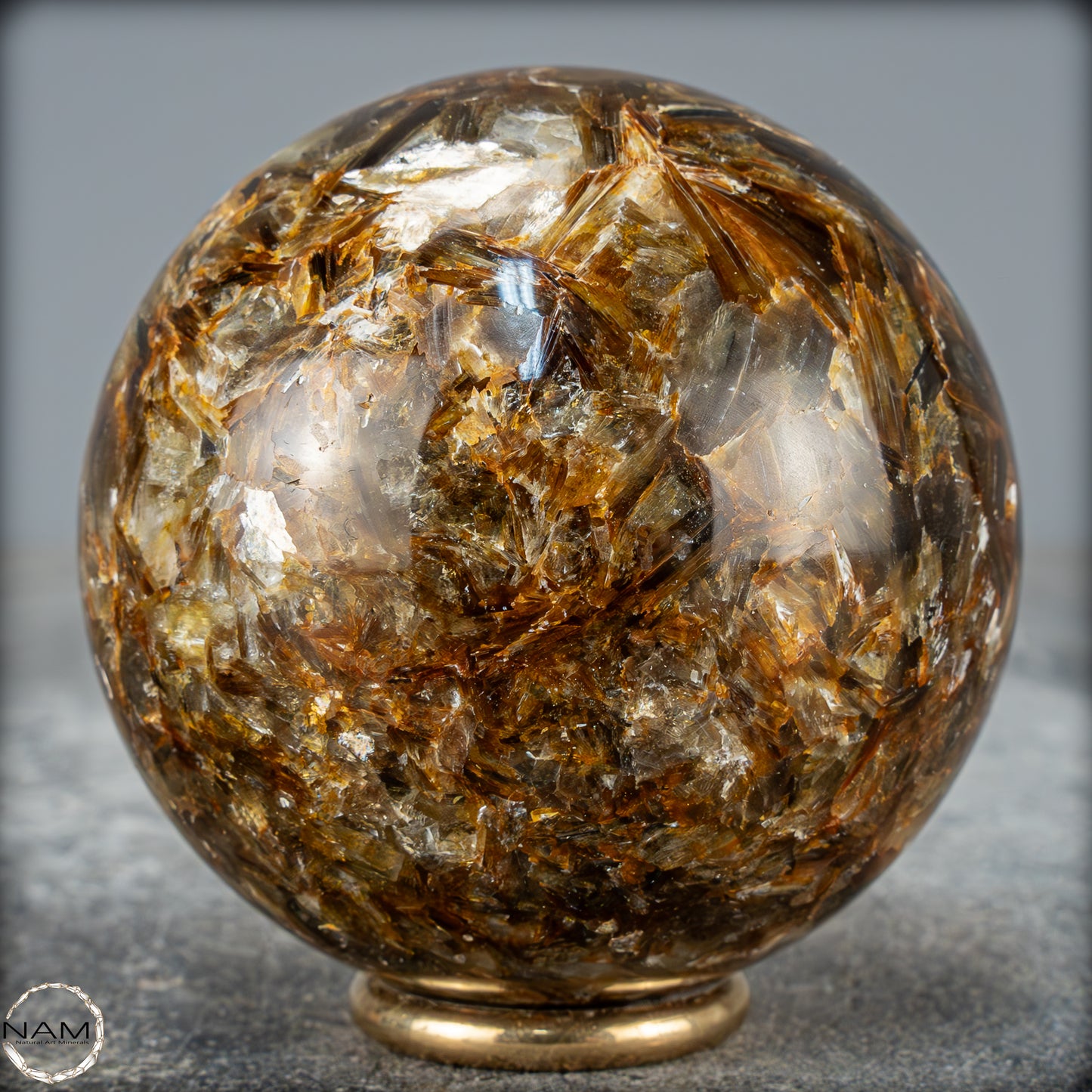 Natürliche Mica (Glimmer) Kristallkugel aus Brasilien - 385,97g - 64mm