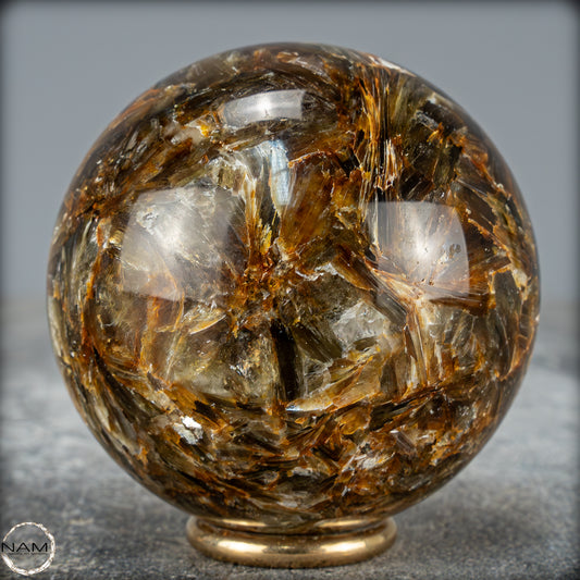 Natürliche Mica (Glimmer) Kristallkugel aus Brasilien - 385,97g - 64mm